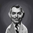 Clark Gable by Rob Snow on GIANT ART - gray digital painting