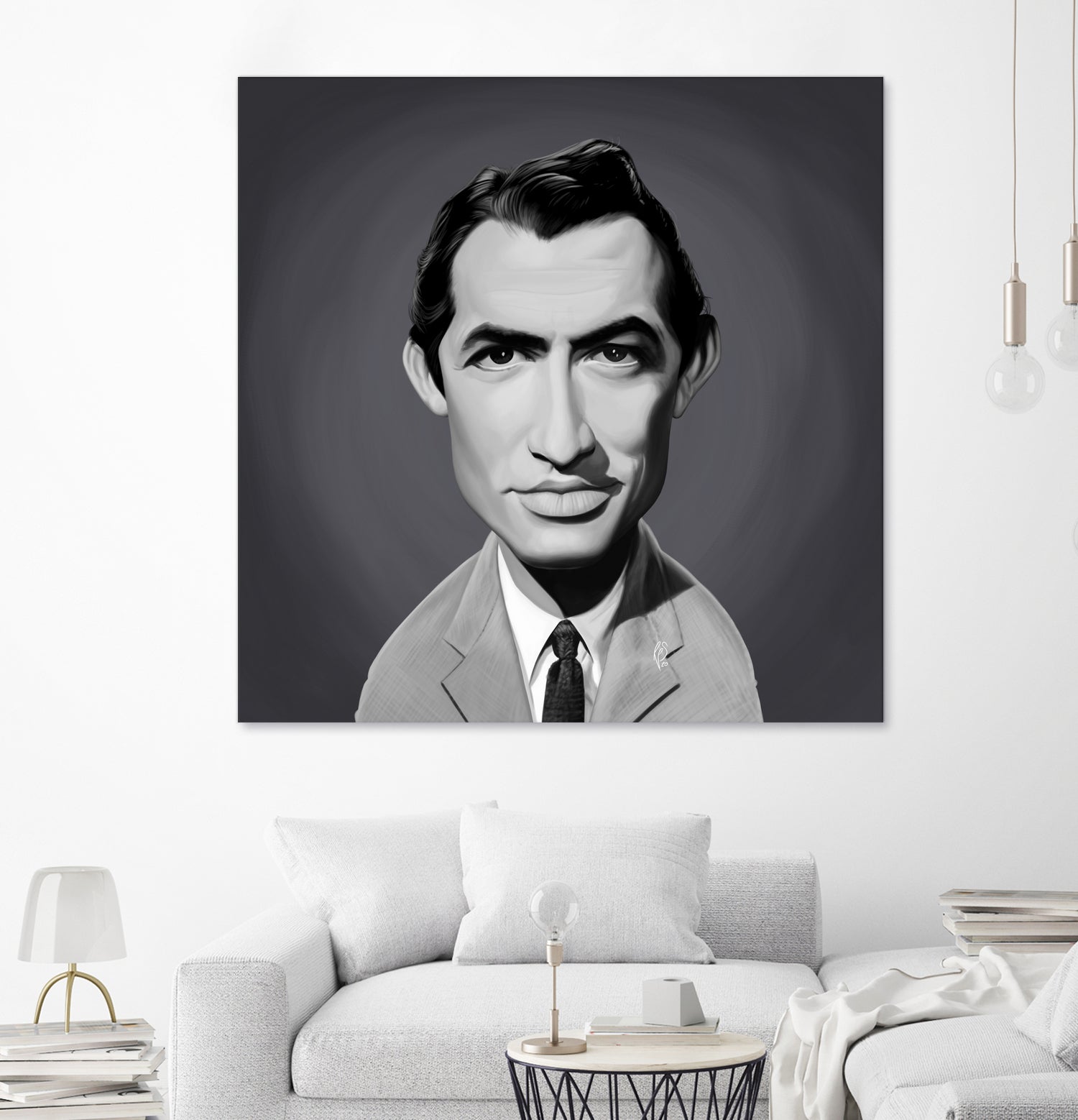 Gregory Peck by Rob Snow on GIANT ART - gray digital painting