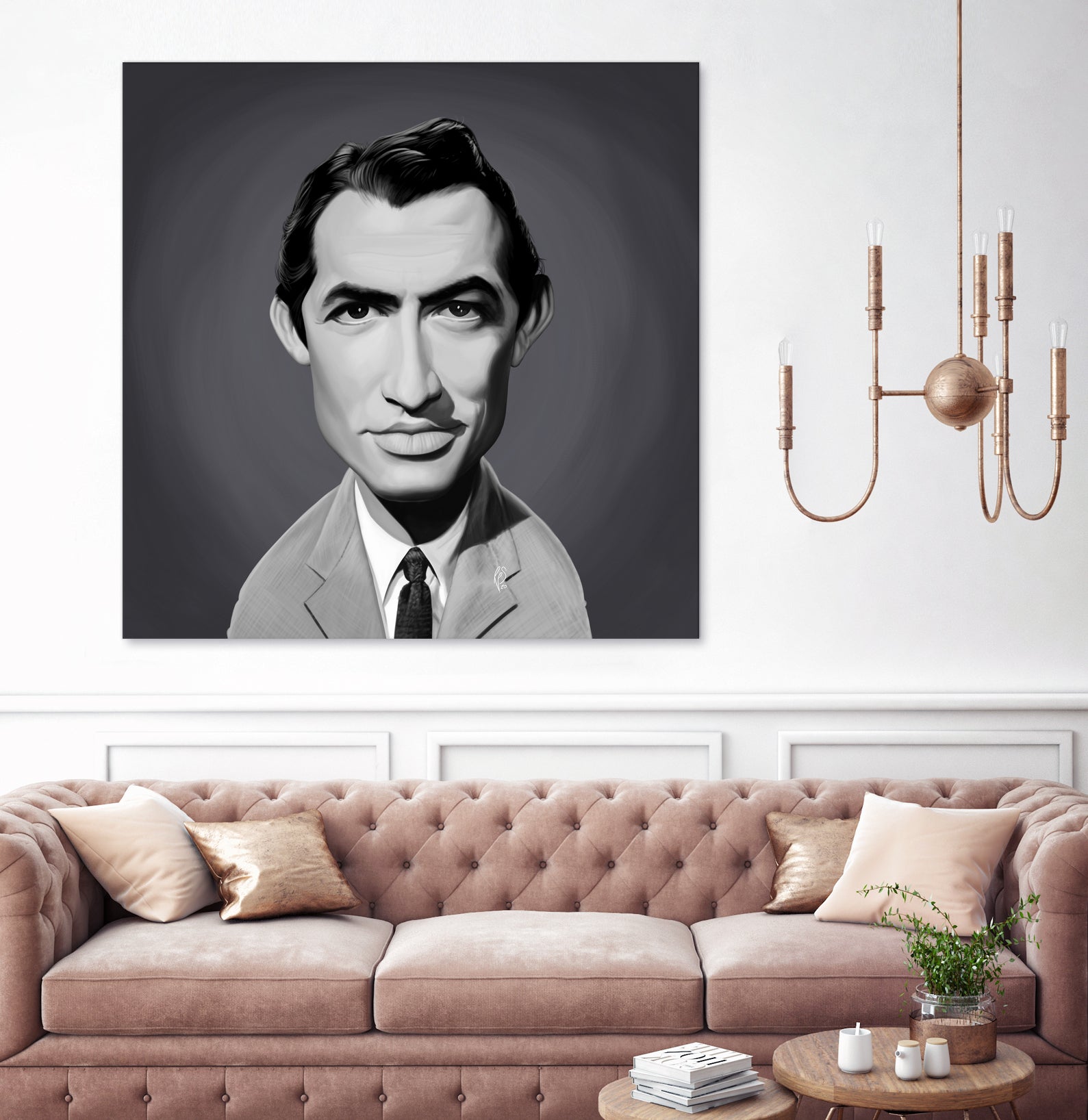 Gregory Peck by Rob Snow on GIANT ART - gray digital painting