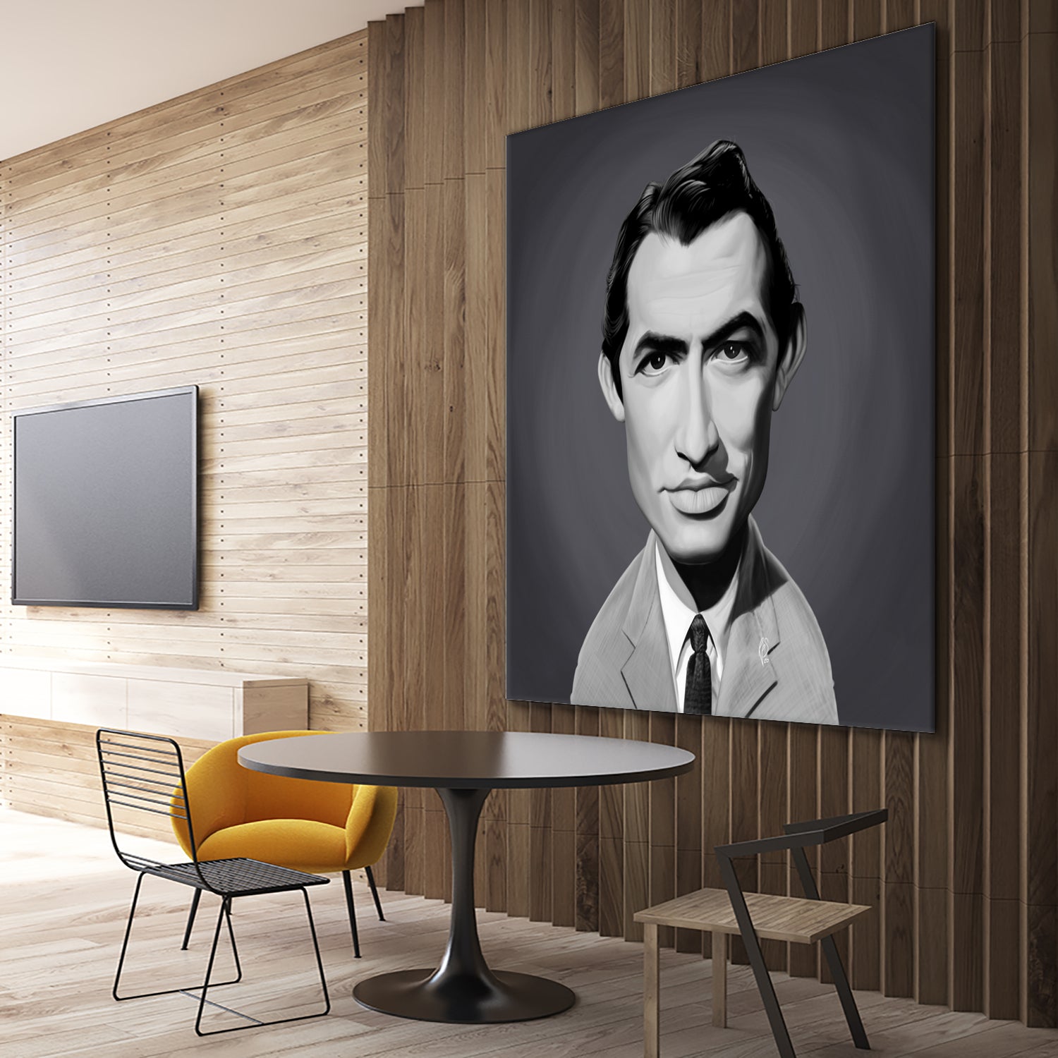 Gregory Peck by Rob Snow on GIANT ART - gray digital painting