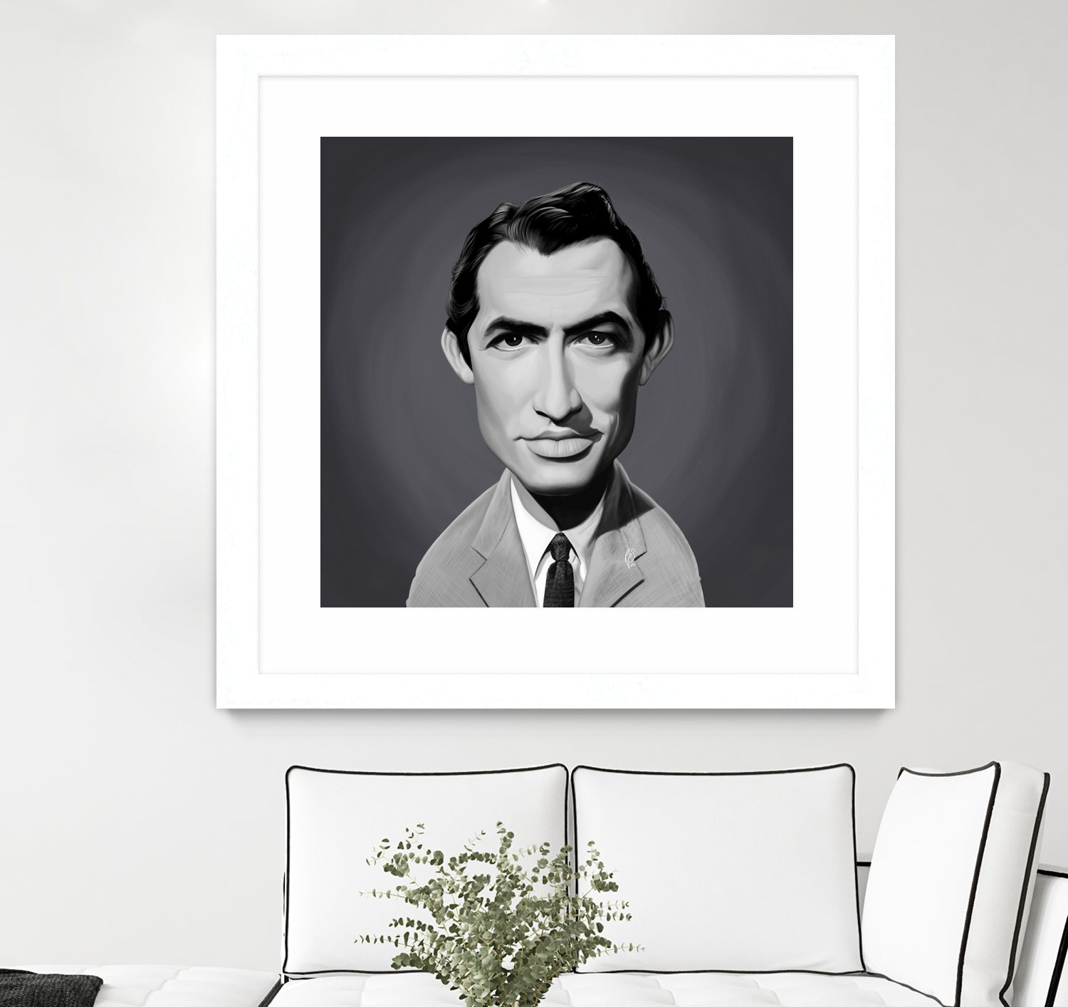 Gregory Peck by Rob Snow on GIANT ART - gray digital painting