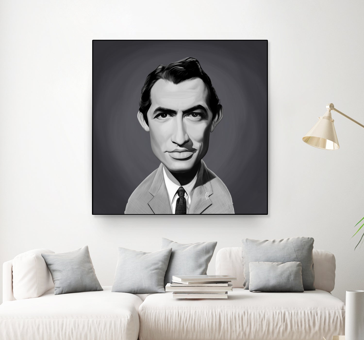 Gregory Peck by Rob Snow on GIANT ART - gray digital painting