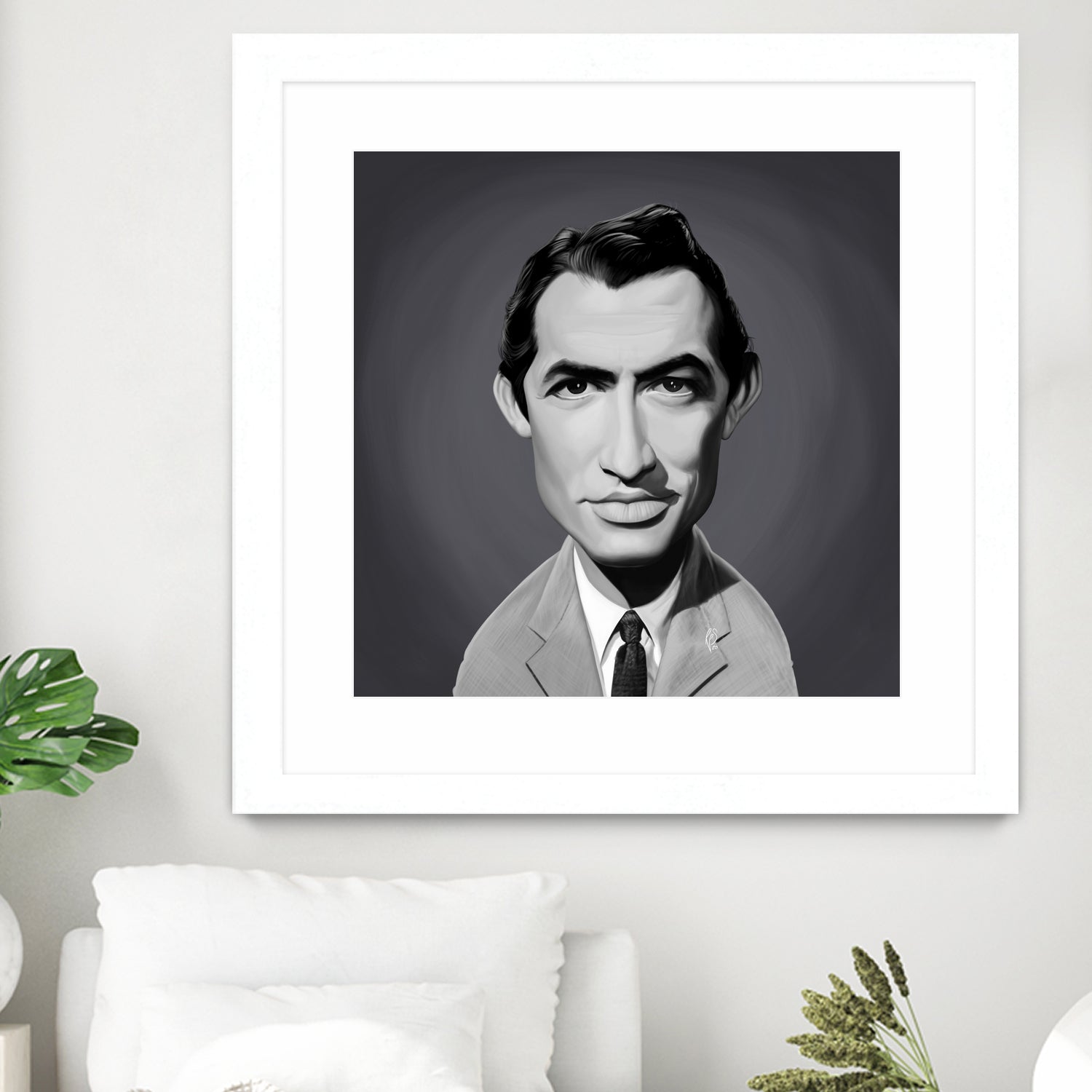 Gregory Peck by Rob Snow on GIANT ART - gray digital painting