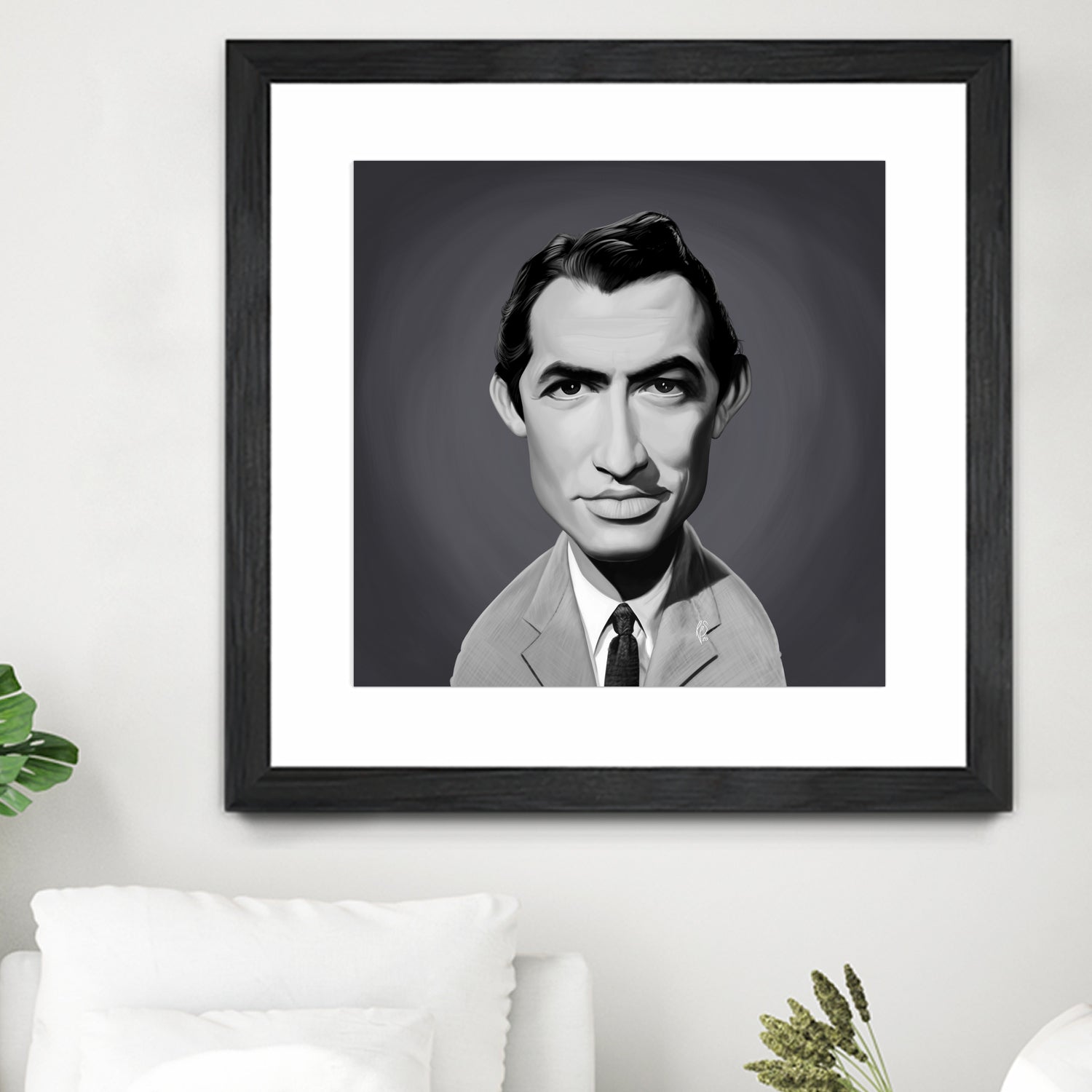 Gregory Peck by Rob Snow on GIANT ART - gray digital painting