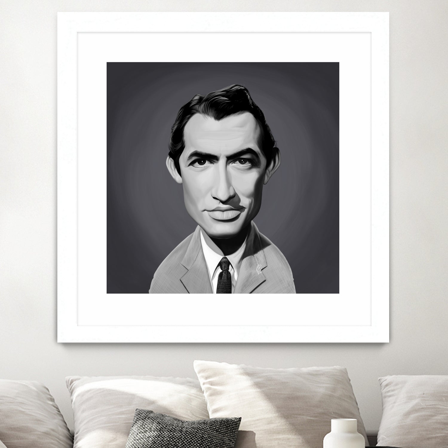 Gregory Peck by Rob Snow on GIANT ART - gray digital painting