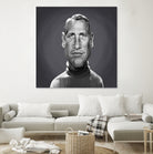 Paul Newman by Rob Snow on GIANT ART - gray digital painting