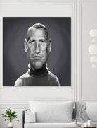 Paul Newman by Rob Snow on GIANT ART - gray digital painting