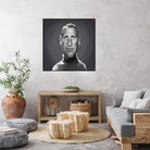 Paul Newman by Rob Snow on GIANT ART - gray digital painting