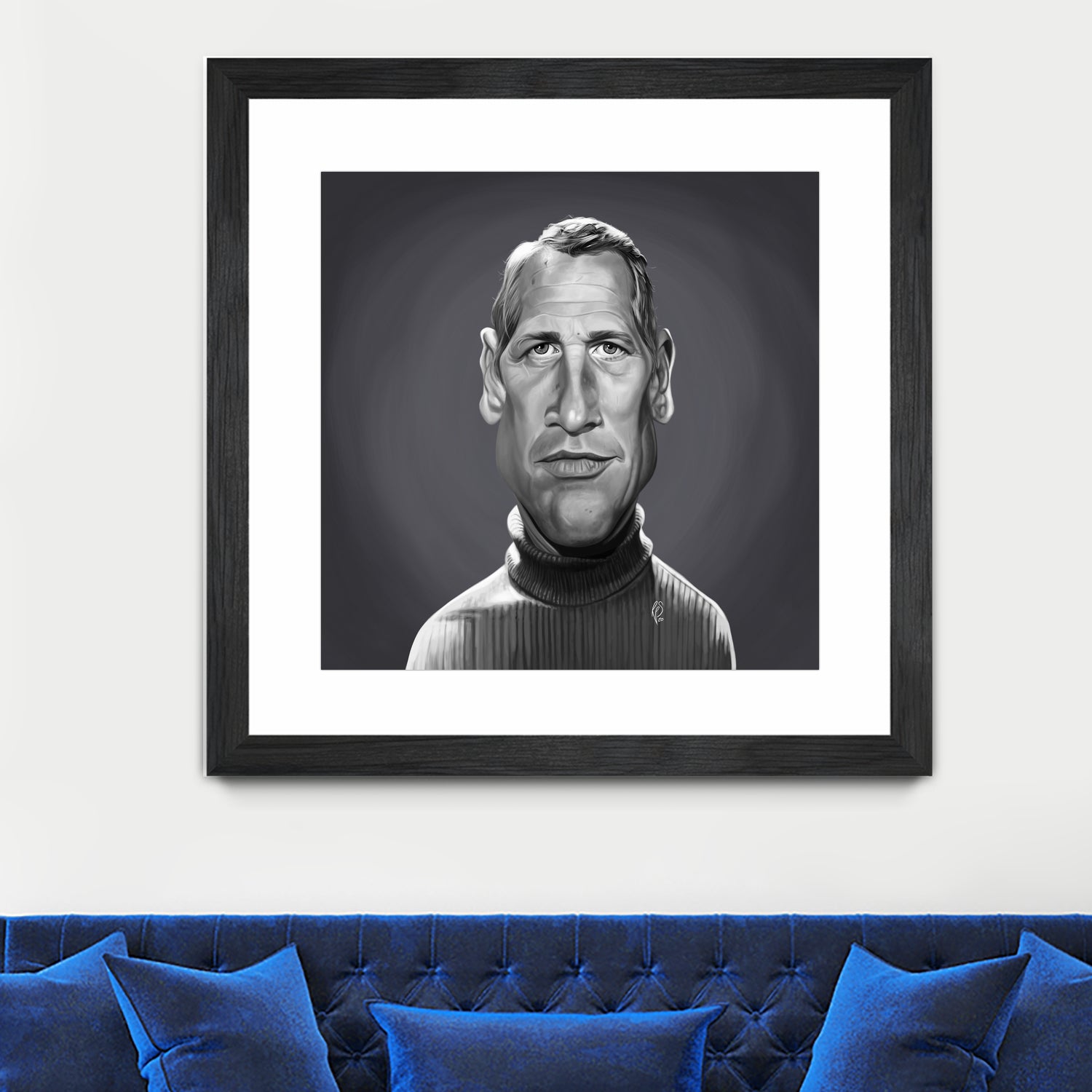 Paul Newman by Rob Snow on GIANT ART - gray digital painting