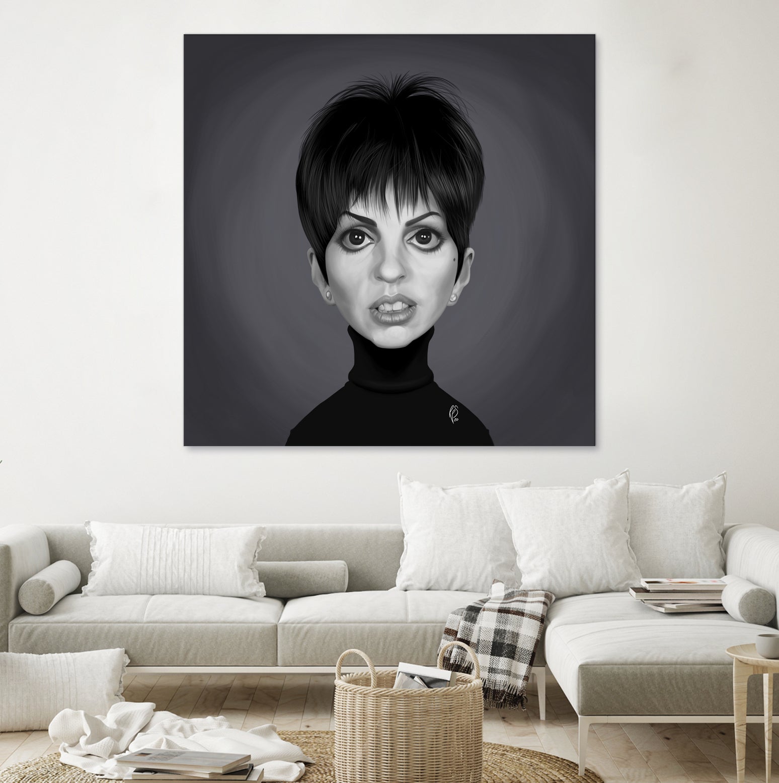 Liza Minnelli by Rob Snow on GIANT ART - gray digital painting