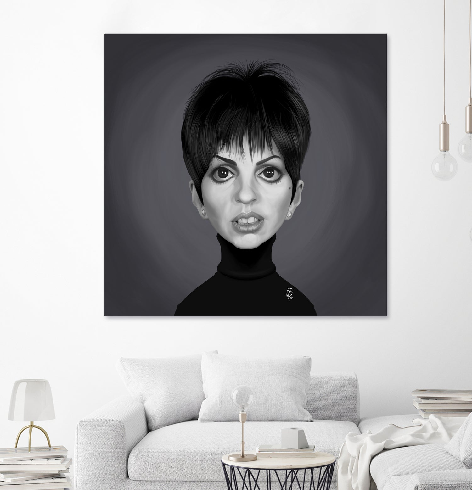 Liza Minnelli by Rob Snow on GIANT ART - gray digital painting