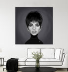 Liza Minnelli by Rob Snow on GIANT ART - gray digital painting