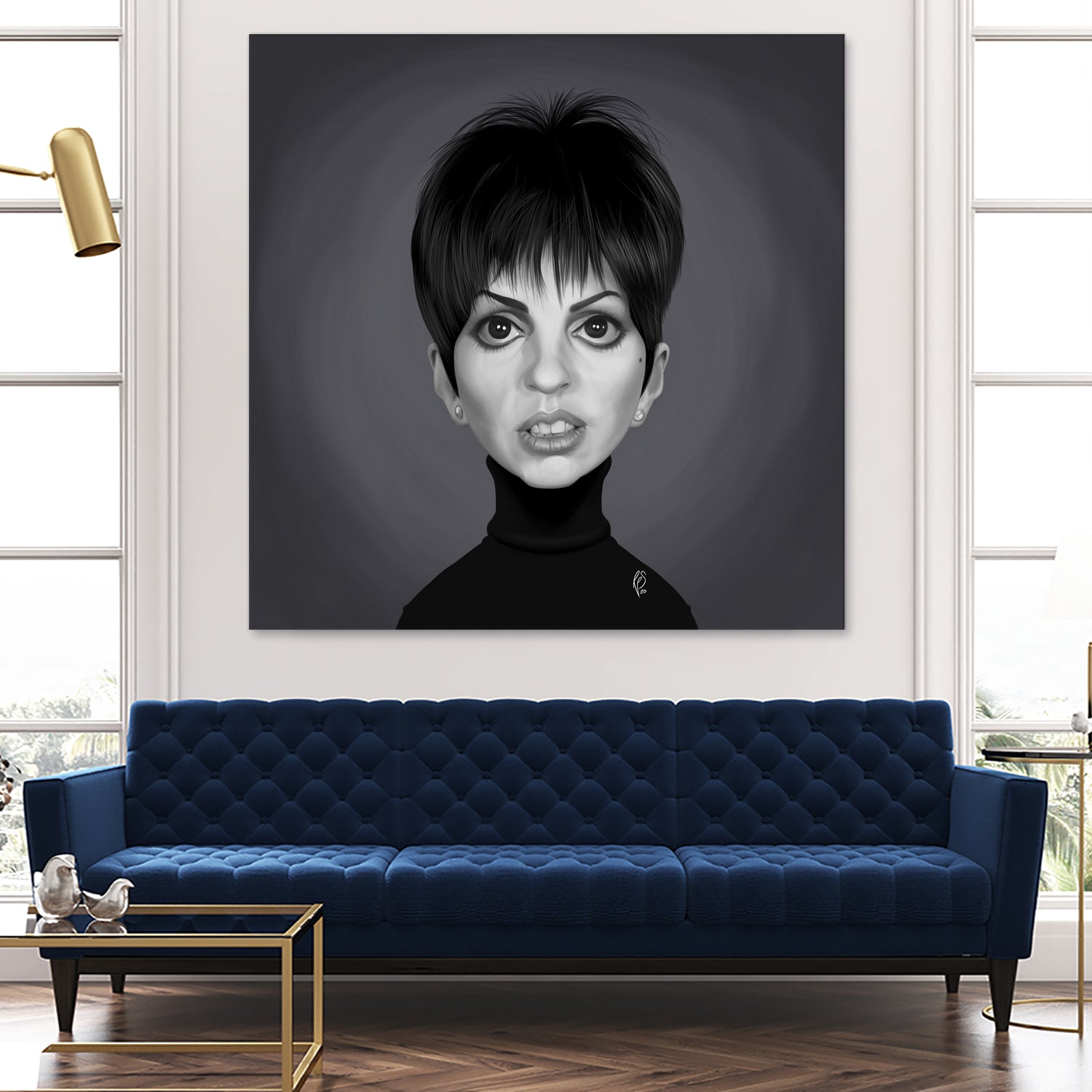 Liza Minnelli by Rob Snow on GIANT ART - gray digital painting