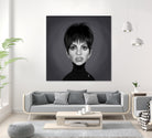 Liza Minnelli by Rob Snow on GIANT ART - gray digital painting