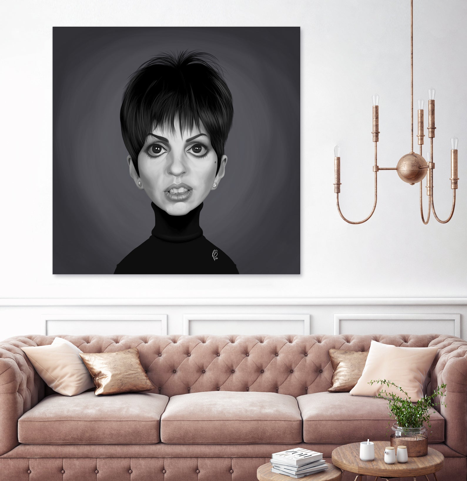 Liza Minnelli by Rob Snow on GIANT ART - gray digital painting