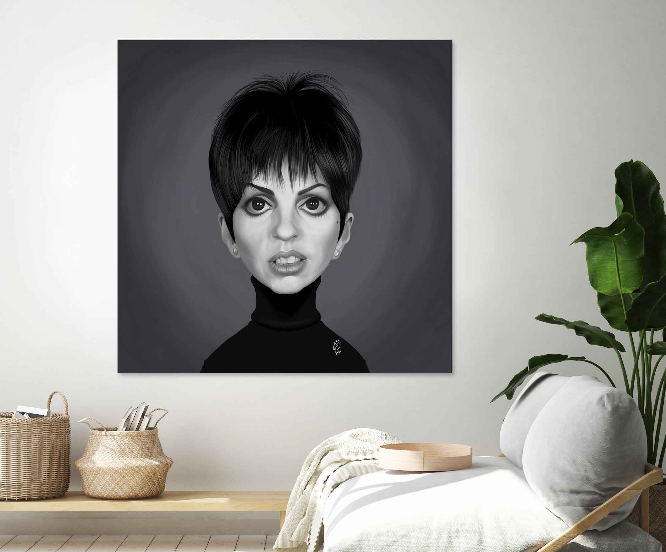 Liza Minnelli by Rob Snow on GIANT ART - gray digital painting