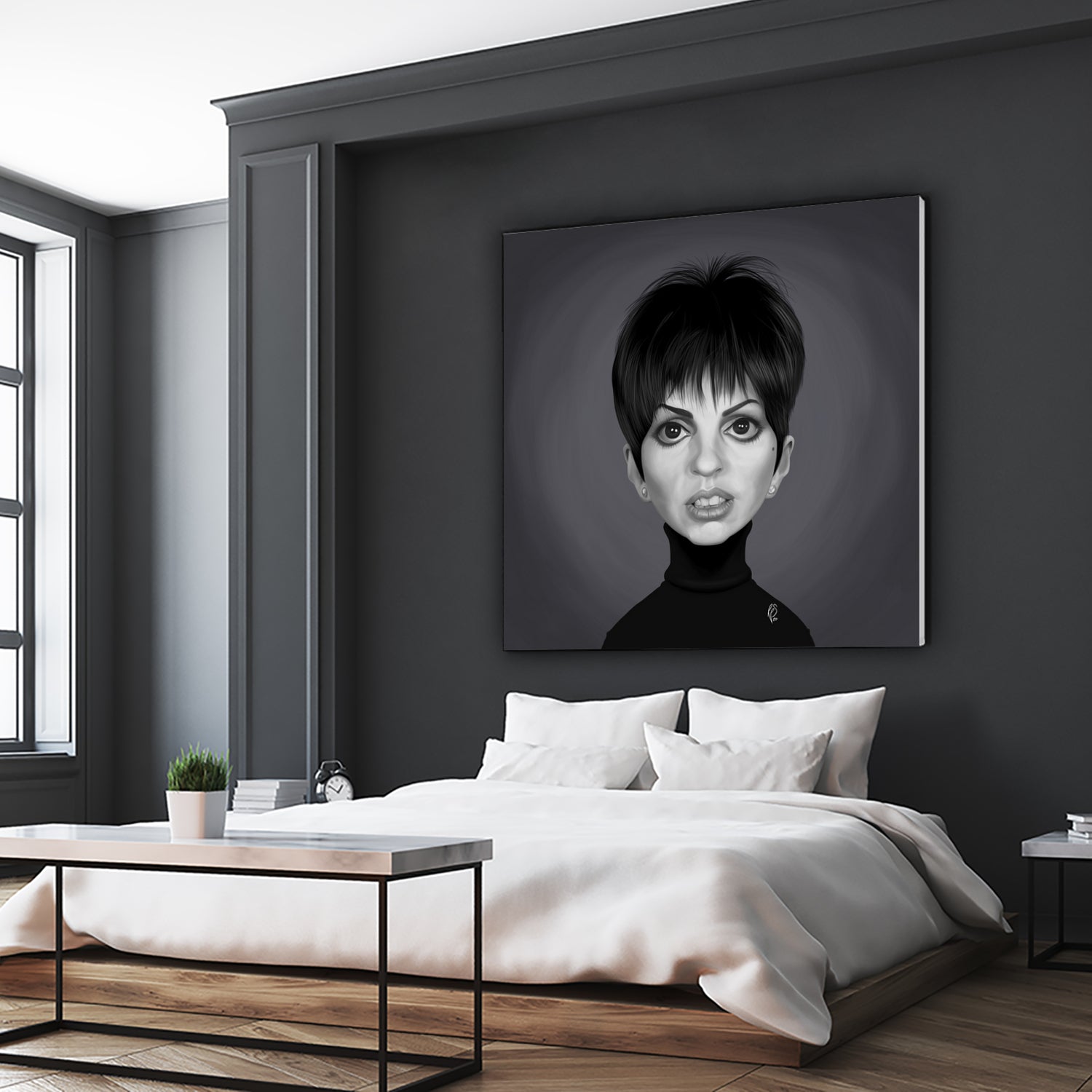 Liza Minnelli by Rob Snow on GIANT ART - gray digital painting