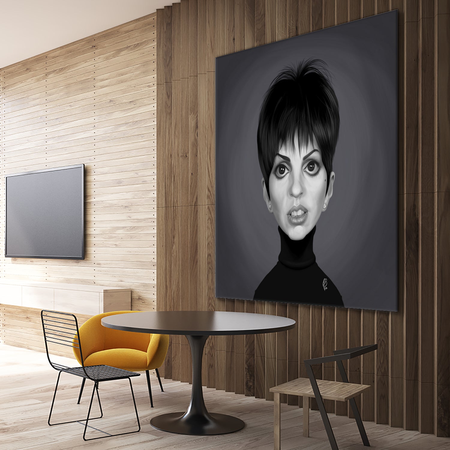 Liza Minnelli by Rob Snow on GIANT ART - gray digital painting