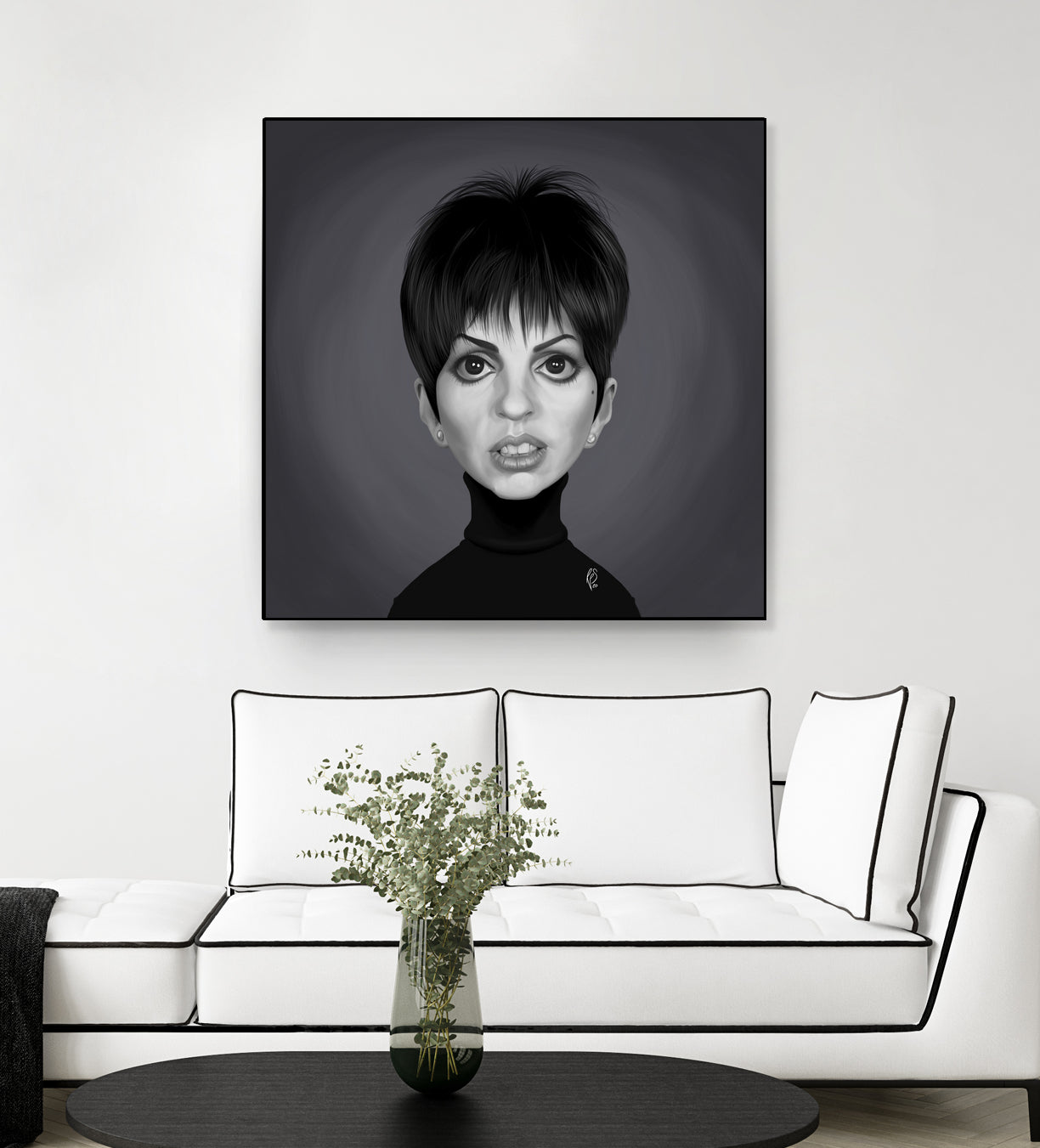 Liza Minnelli by Rob Snow on GIANT ART - gray digital painting