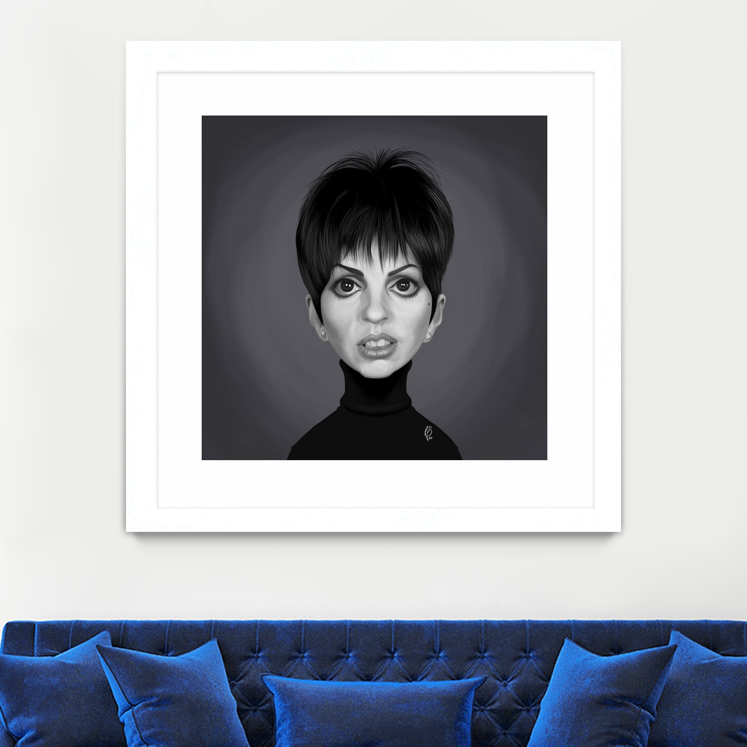 Liza Minnelli by Rob Snow on GIANT ART - gray digital painting