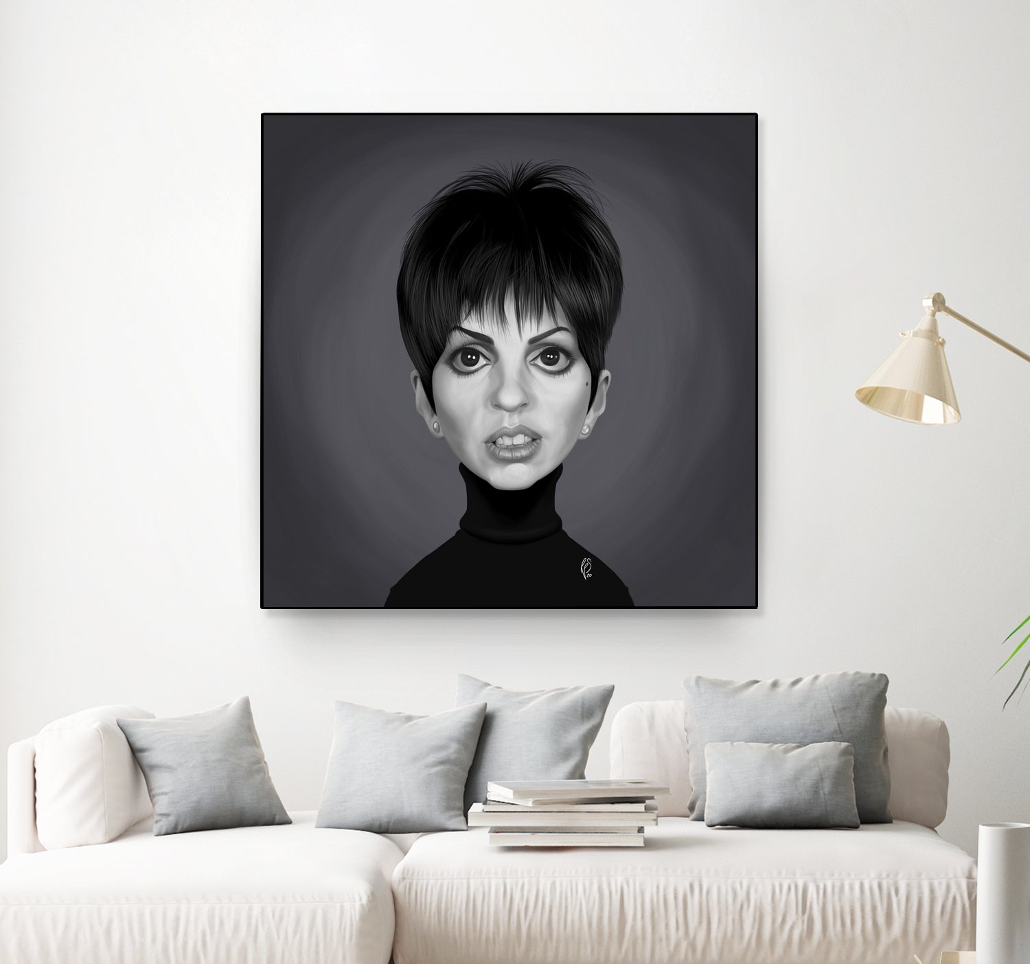 Liza Minnelli by Rob Snow on GIANT ART - gray digital painting