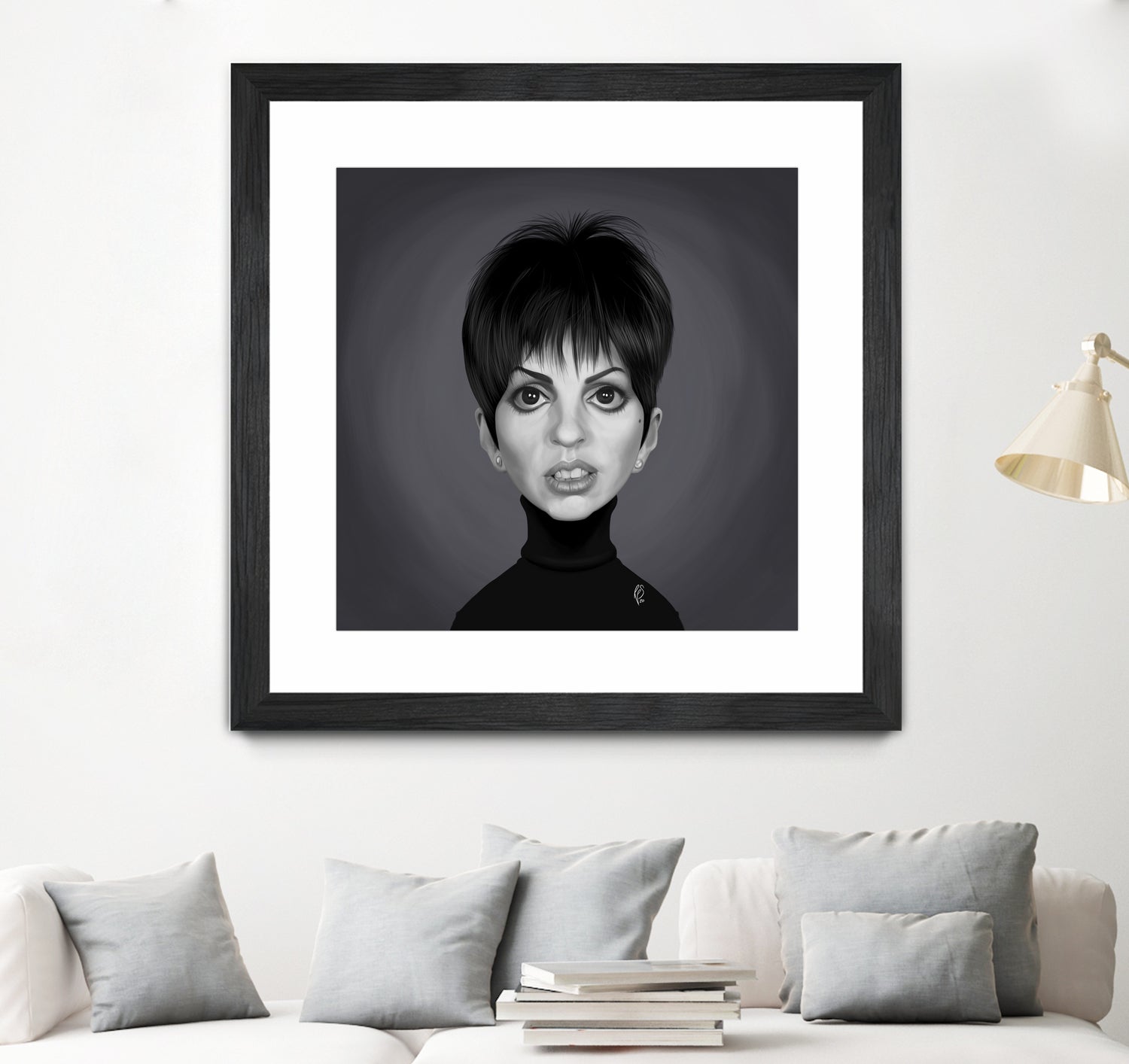 Liza Minnelli by Rob Snow on GIANT ART - gray digital painting