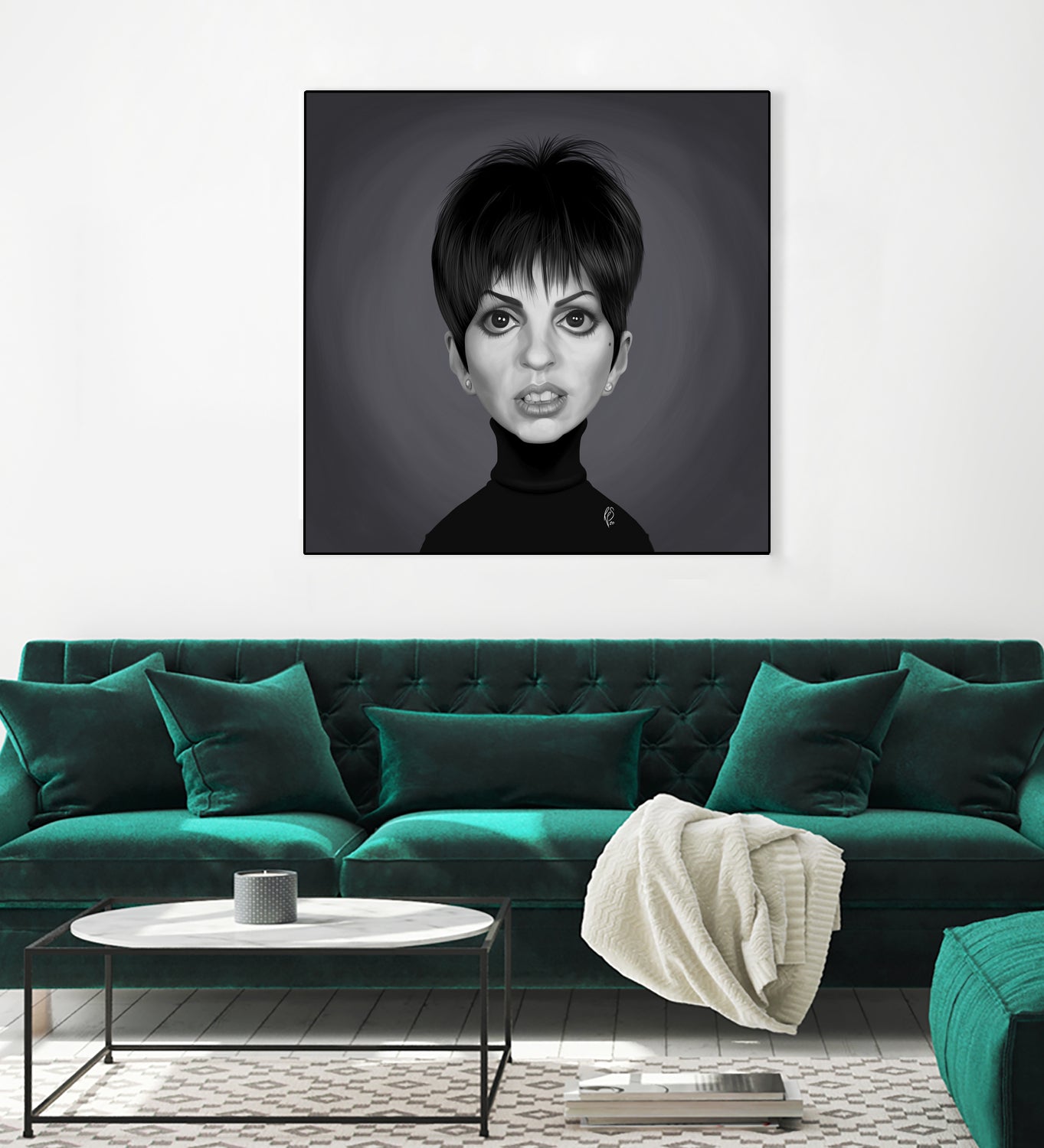 Liza Minnelli by Rob Snow on GIANT ART - gray digital painting