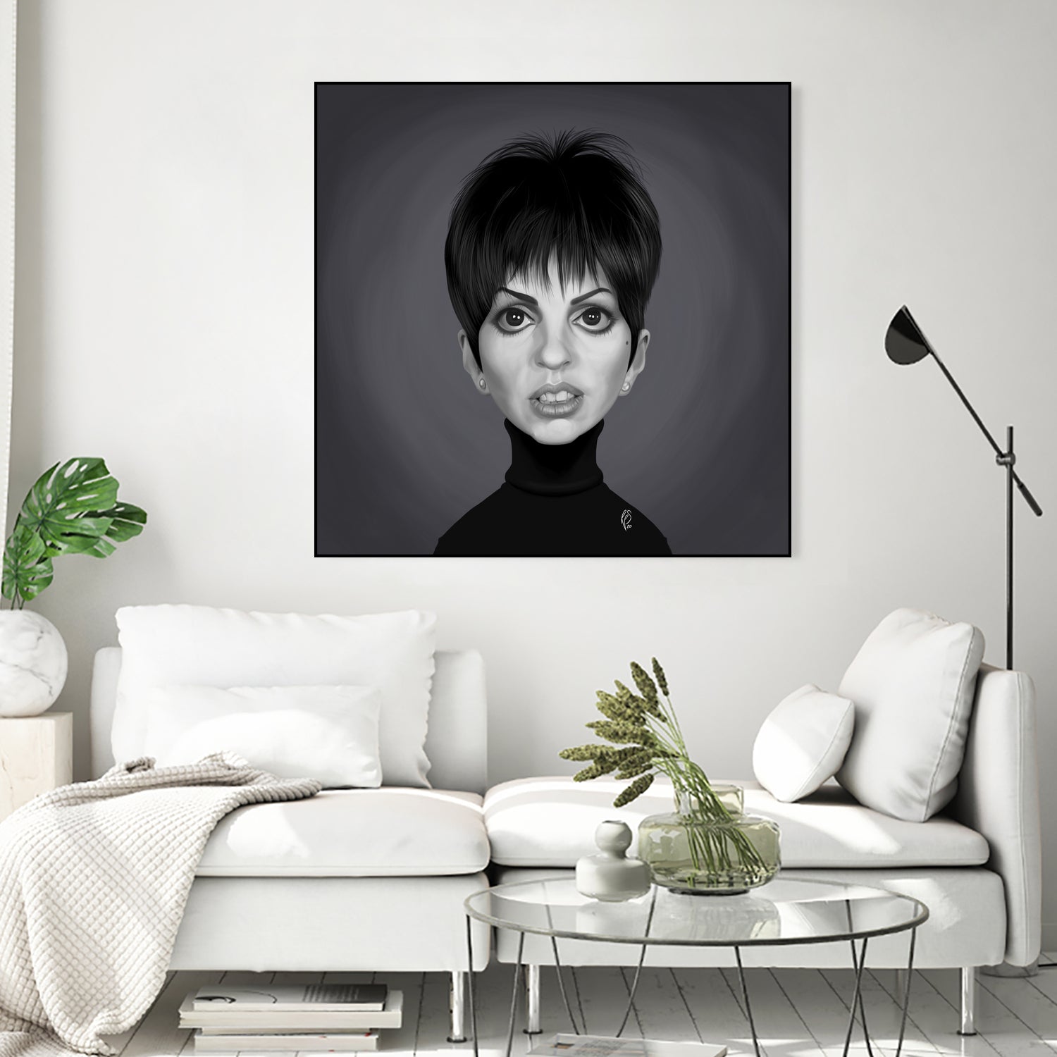 Liza Minnelli by Rob Snow on GIANT ART - gray digital painting