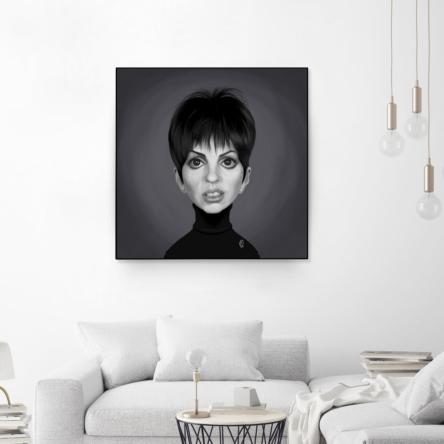 Liza Minnelli by Rob Snow on GIANT ART - gray digital painting