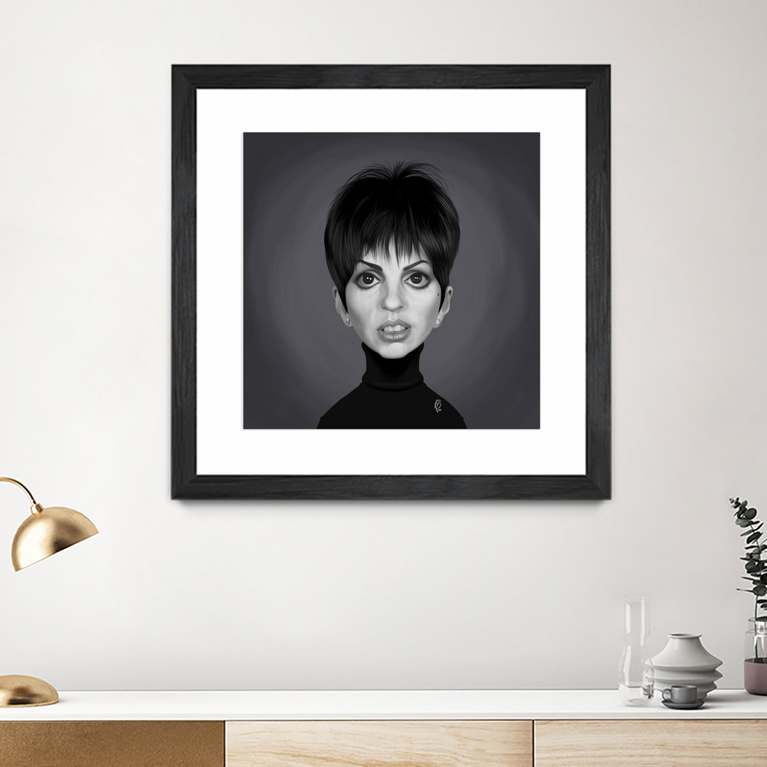 Liza Minnelli by Rob Snow on GIANT ART - gray digital painting