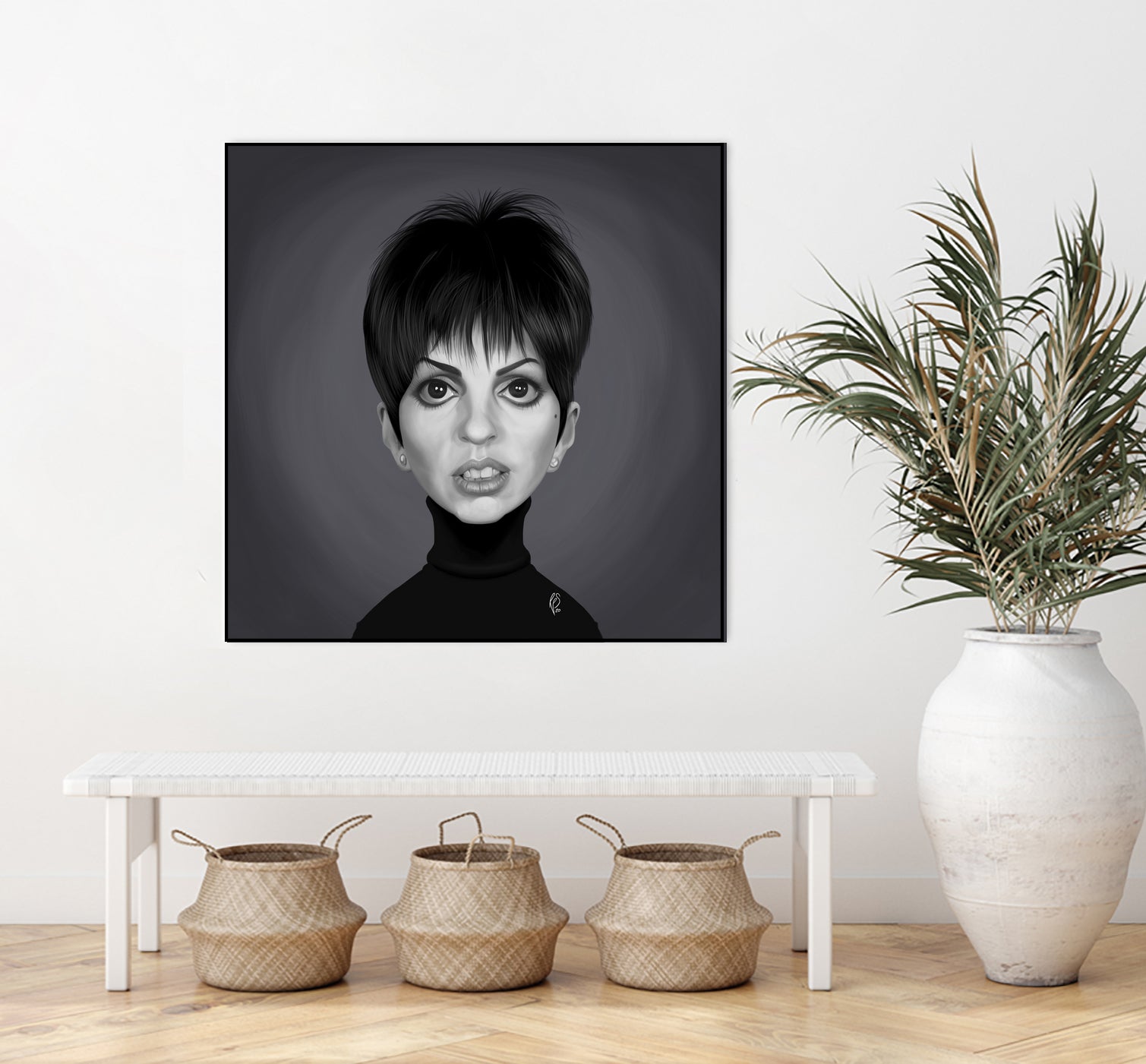 Liza Minnelli by Rob Snow on GIANT ART - gray digital painting