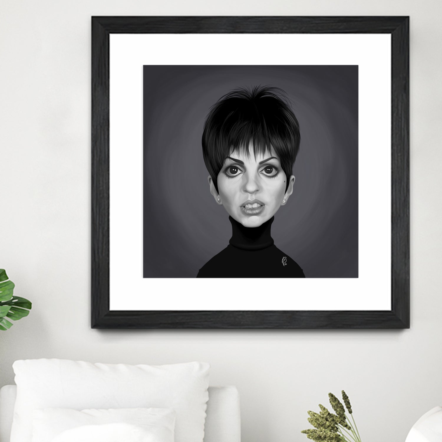 Liza Minnelli by Rob Snow on GIANT ART - gray digital painting