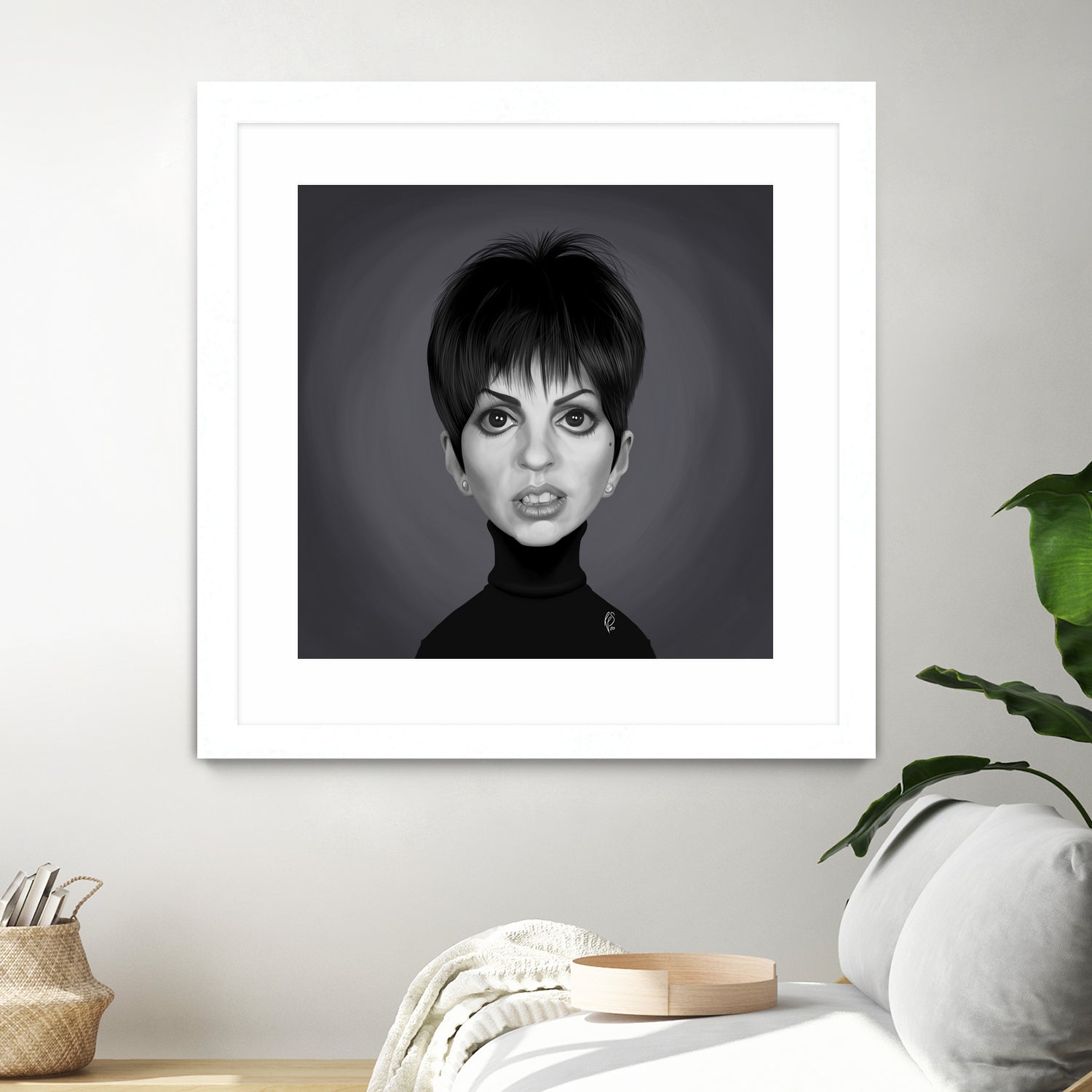 Liza Minnelli by Rob Snow on GIANT ART - gray digital painting