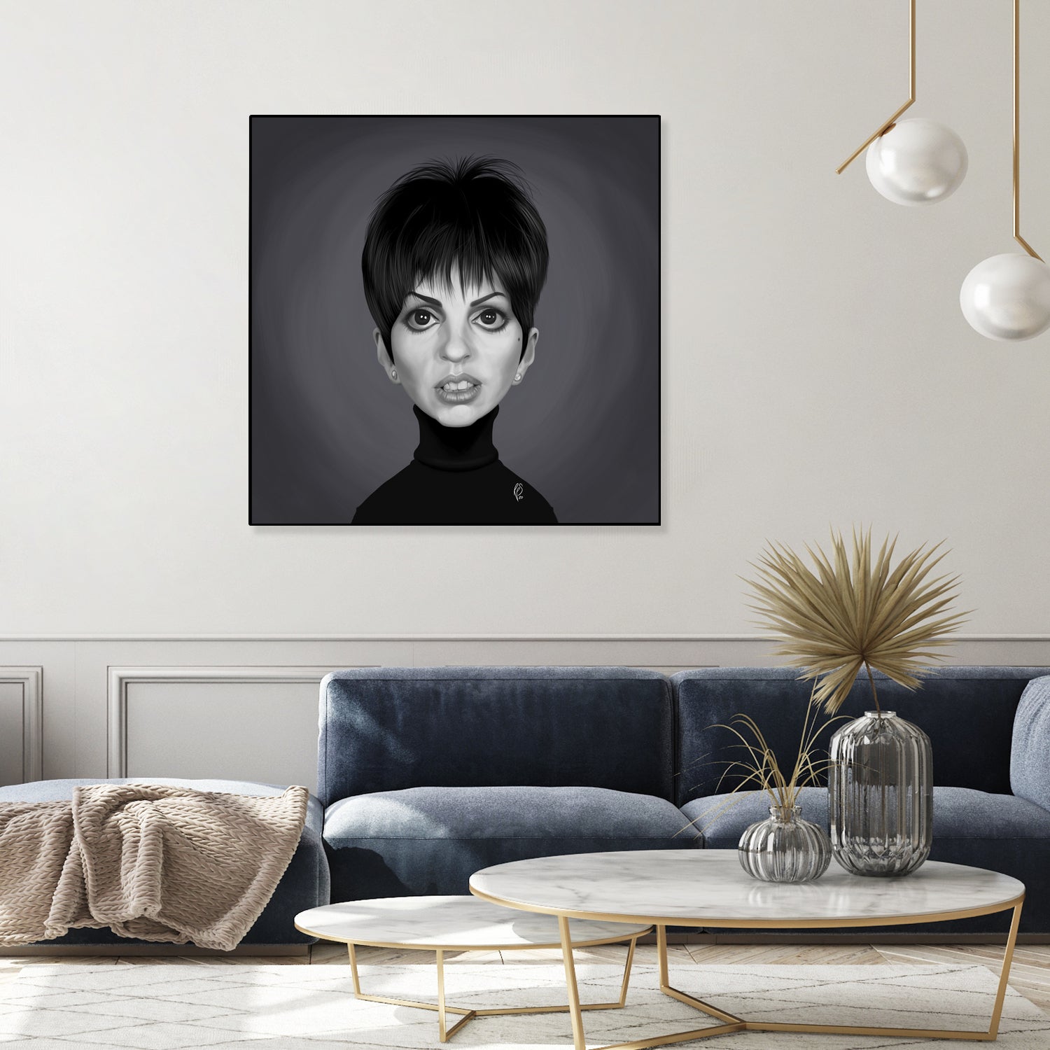 Liza Minnelli by Rob Snow on GIANT ART - gray digital painting