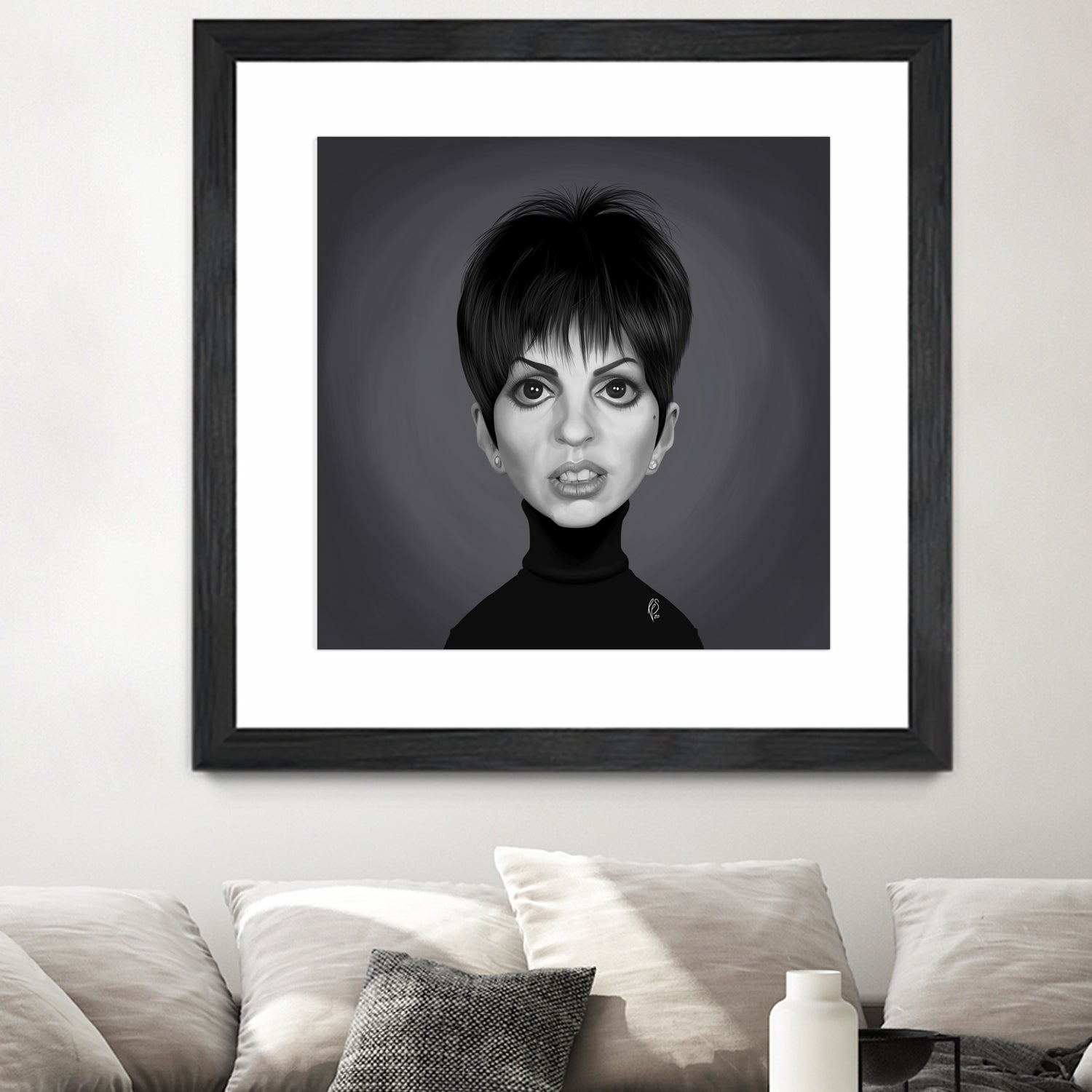 Liza Minnelli by Rob Snow on GIANT ART - gray digital painting