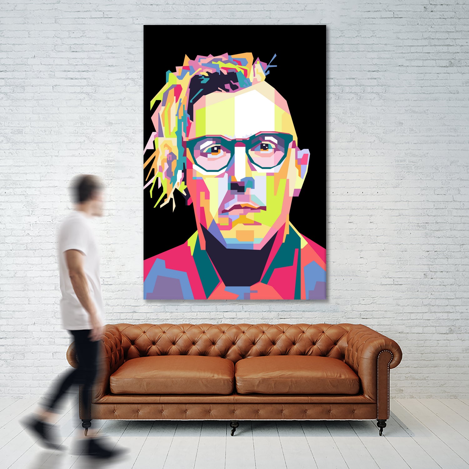 Abstract Maynard James Keenan In WPAP by SITI MAHMUDAH on GIANT ART - black digital drawing