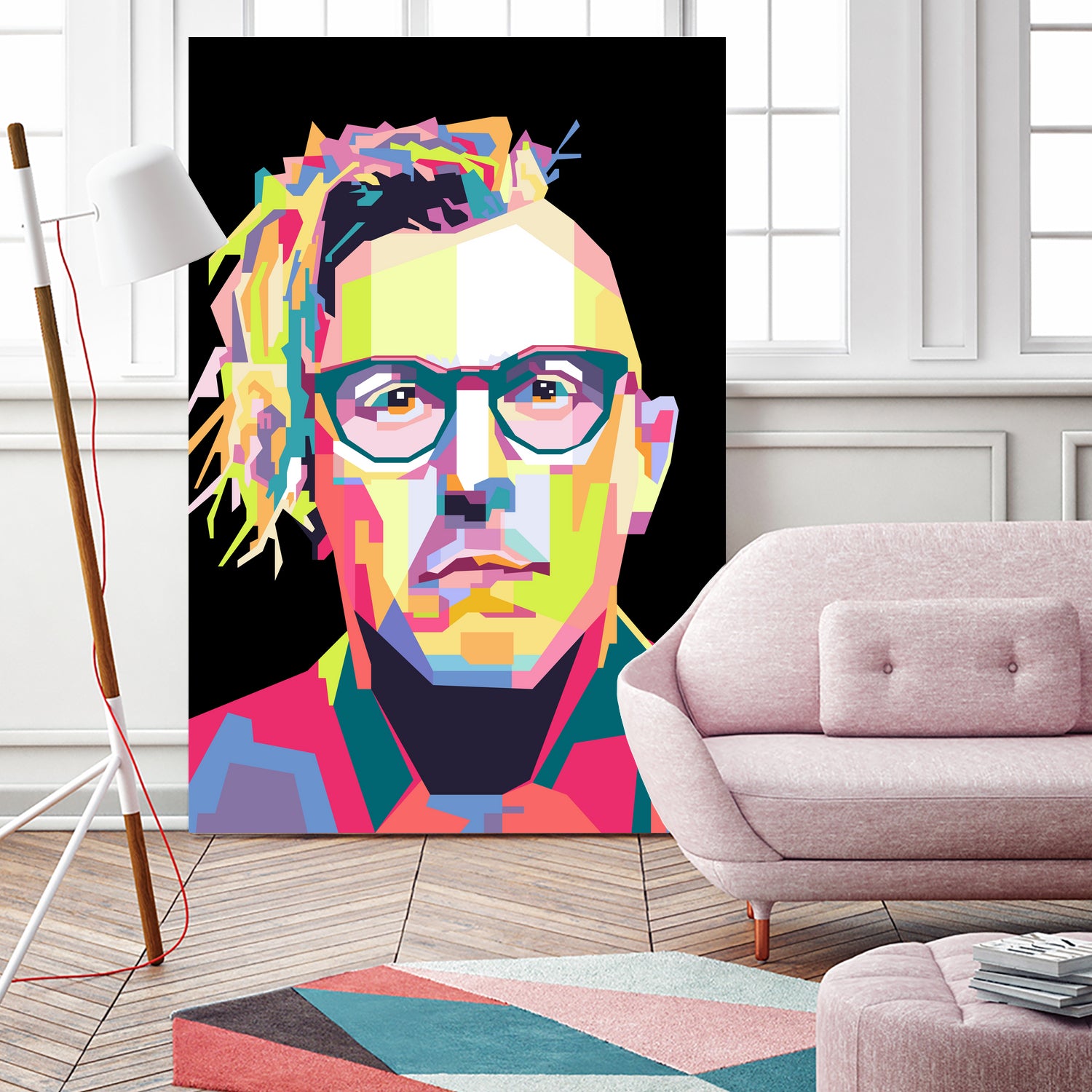 Abstract Maynard James Keenan In WPAP by SITI MAHMUDAH on GIANT ART - black digital drawing