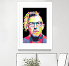 Abstract Maynard James Keenan In WPAP by SITI MAHMUDAH on GIANT ART - black digital drawing