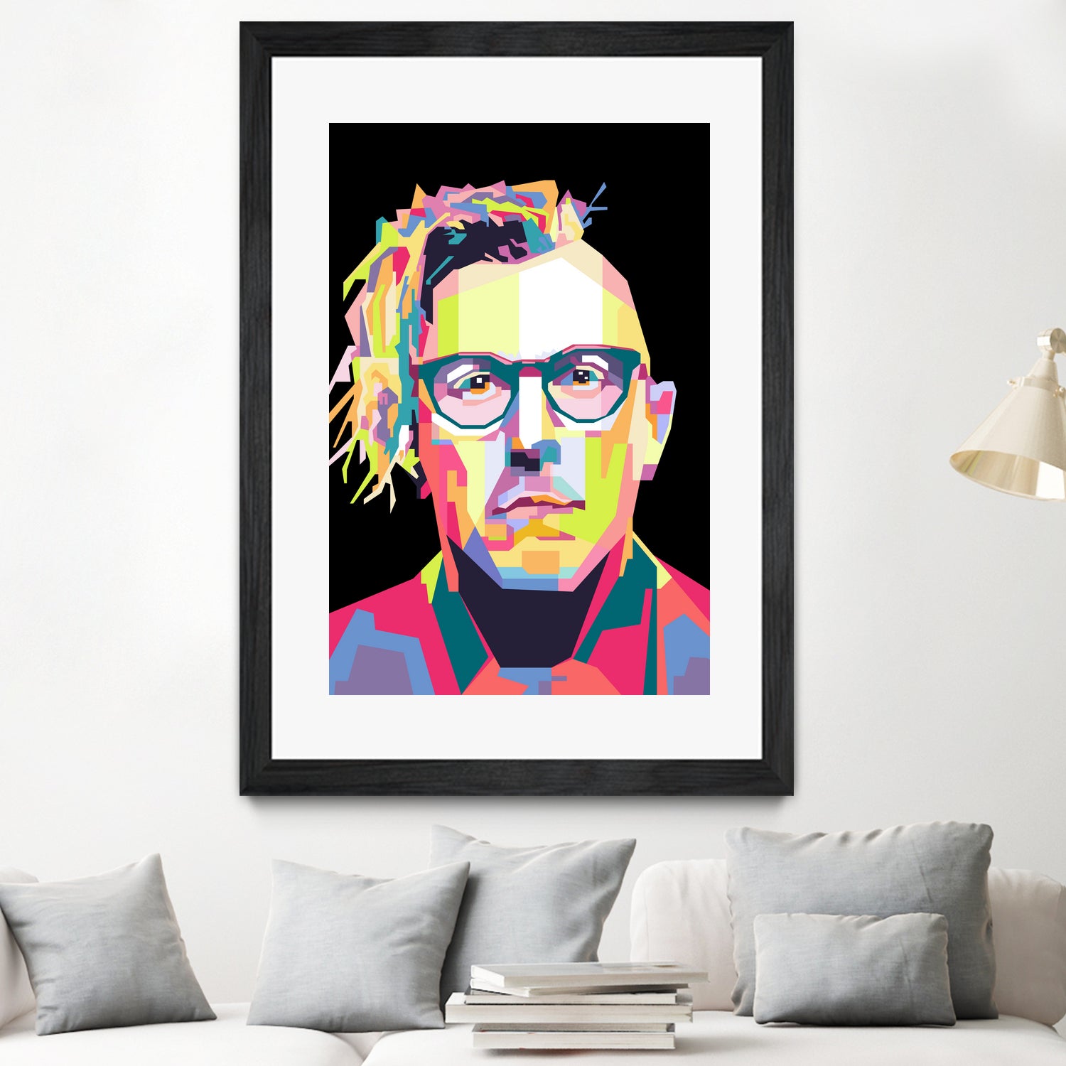 Abstract Maynard James Keenan In WPAP by SITI MAHMUDAH on GIANT ART - black digital drawing