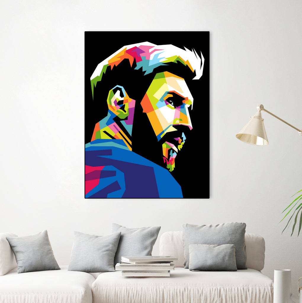 wpap messi by Muhammad Ardian on GIANT ART - black photo illustration