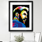 wpap messi by Muhammad Ardian on GIANT ART - black photo illustration