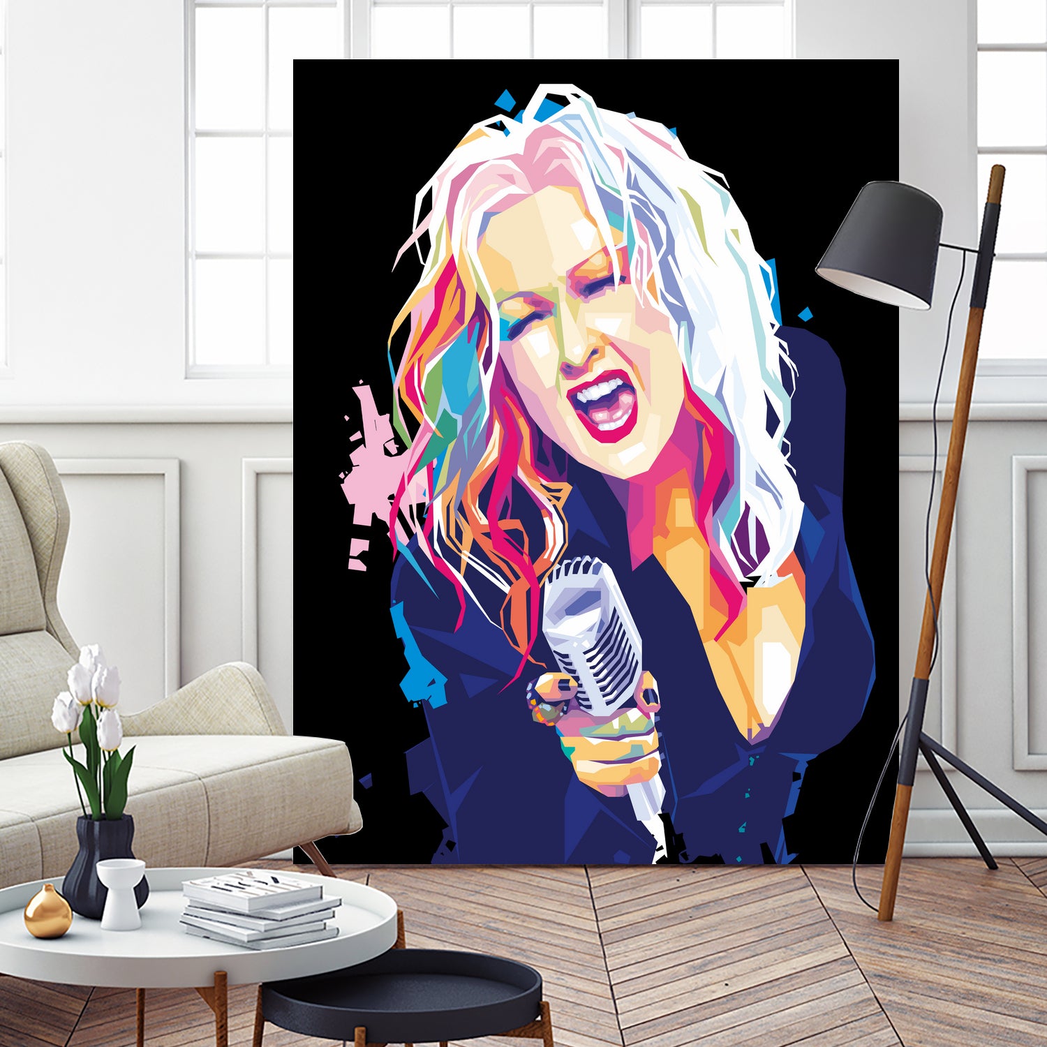 Cyndi Lauper by Deni Rahayu on GIANT ART - white digital drawing