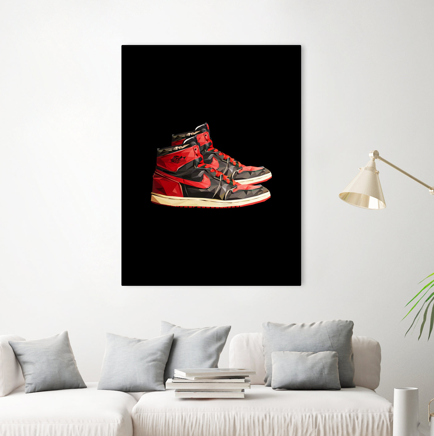 nike air jordan 1 by M Maisur Amin on GIANT ART - black 3d art