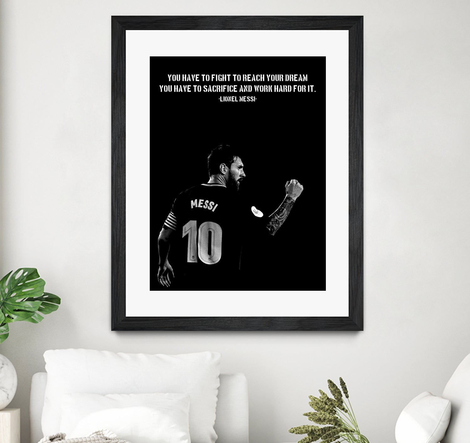 Messi Motivation by Ayyen Khusna on GIANT ART - black mixed media