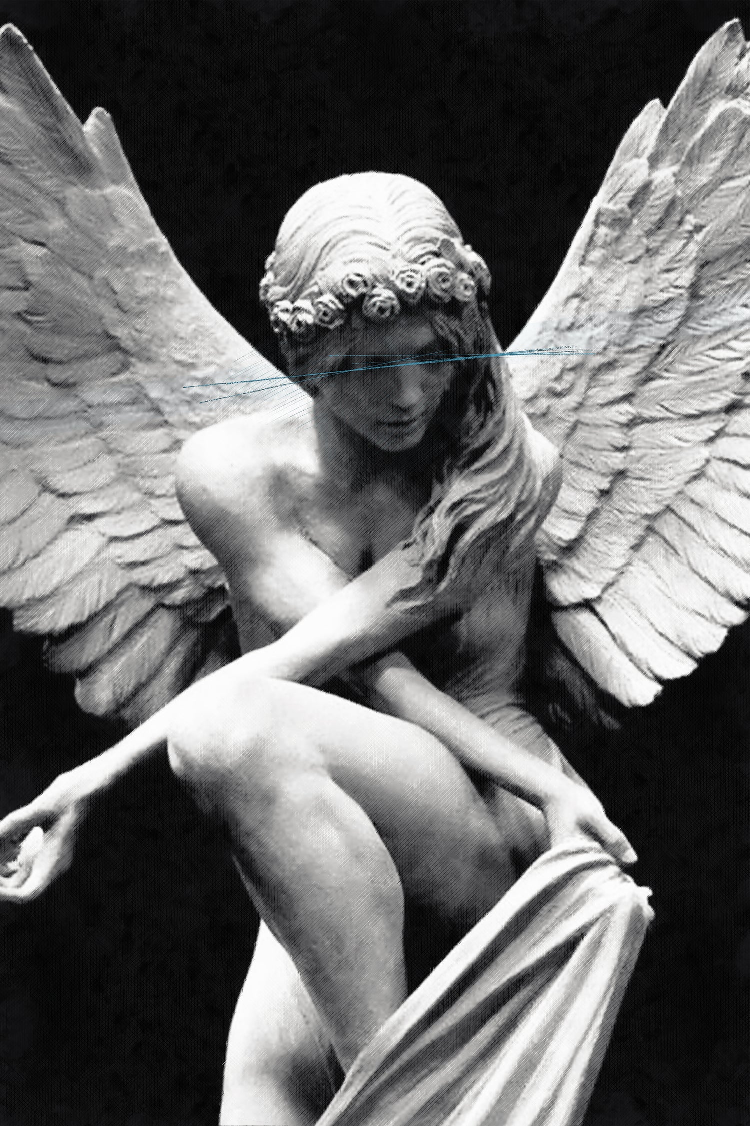 Angel by Menelaos Trompoukis on GIANT ART - black digital painting