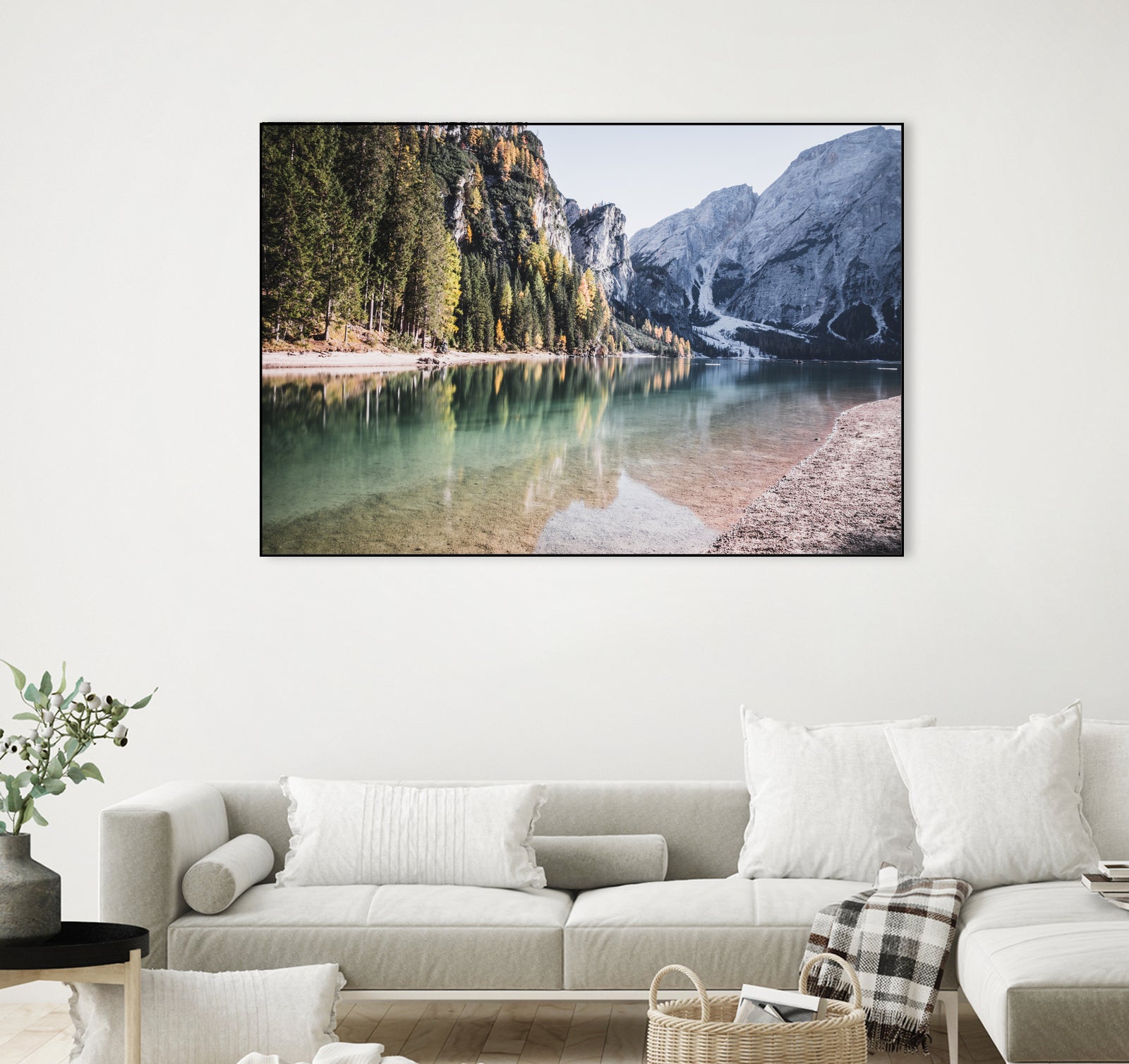 Lake Braies by Luca Cremasco on GIANT ART - green photo manipulation