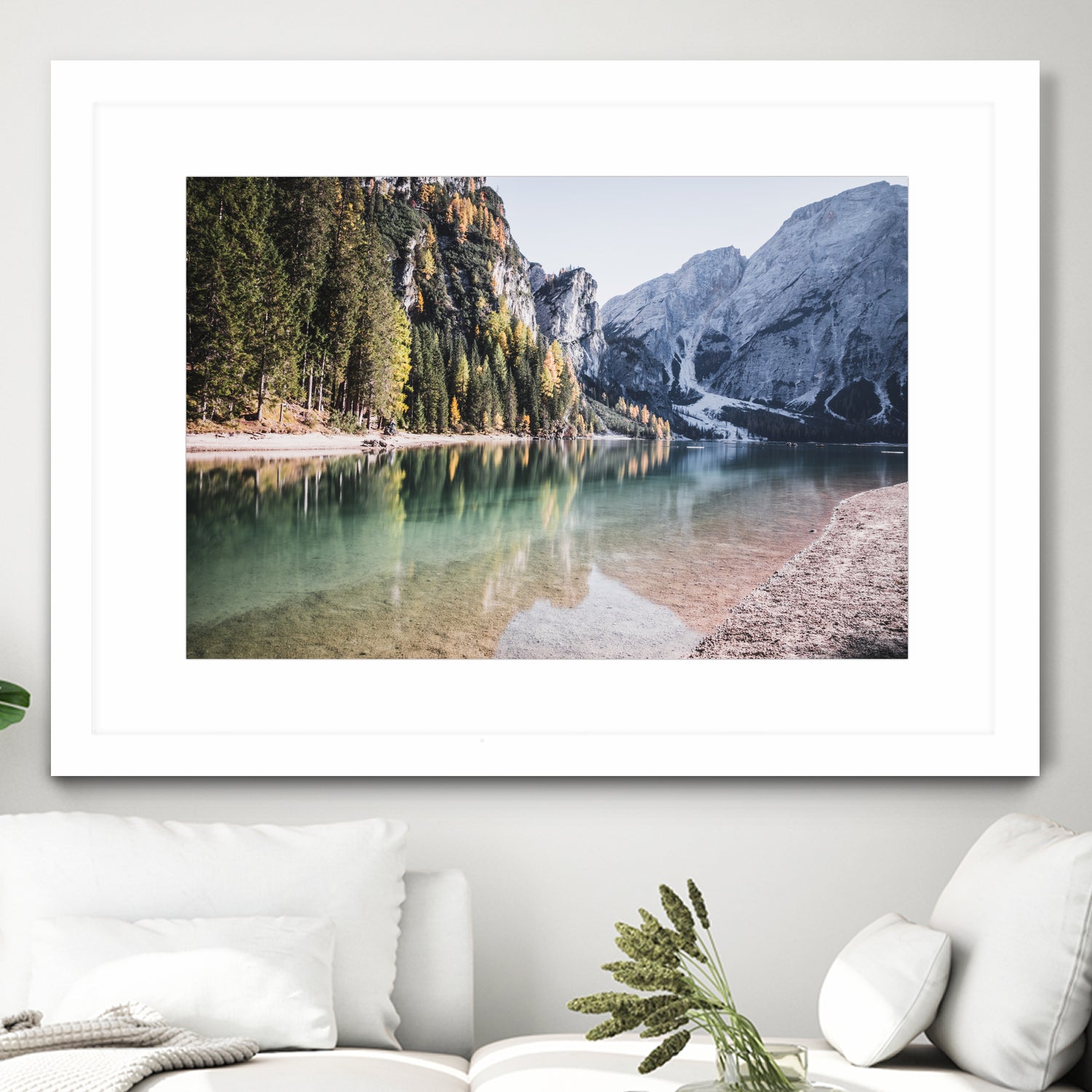 Lake Braies by Luca Cremasco on GIANT ART - green photo manipulation