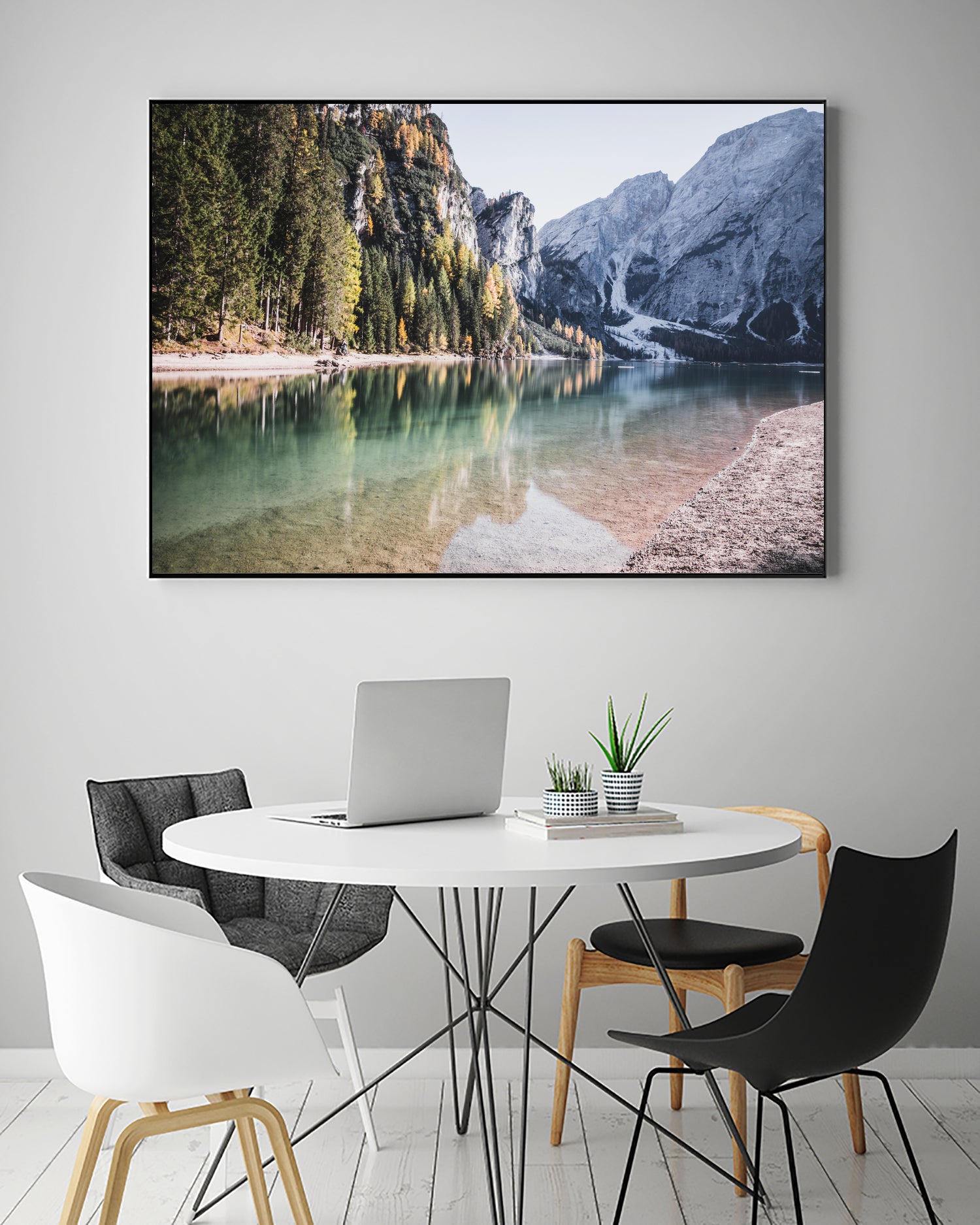 Lake Braies by Luca Cremasco on GIANT ART - green photo manipulation