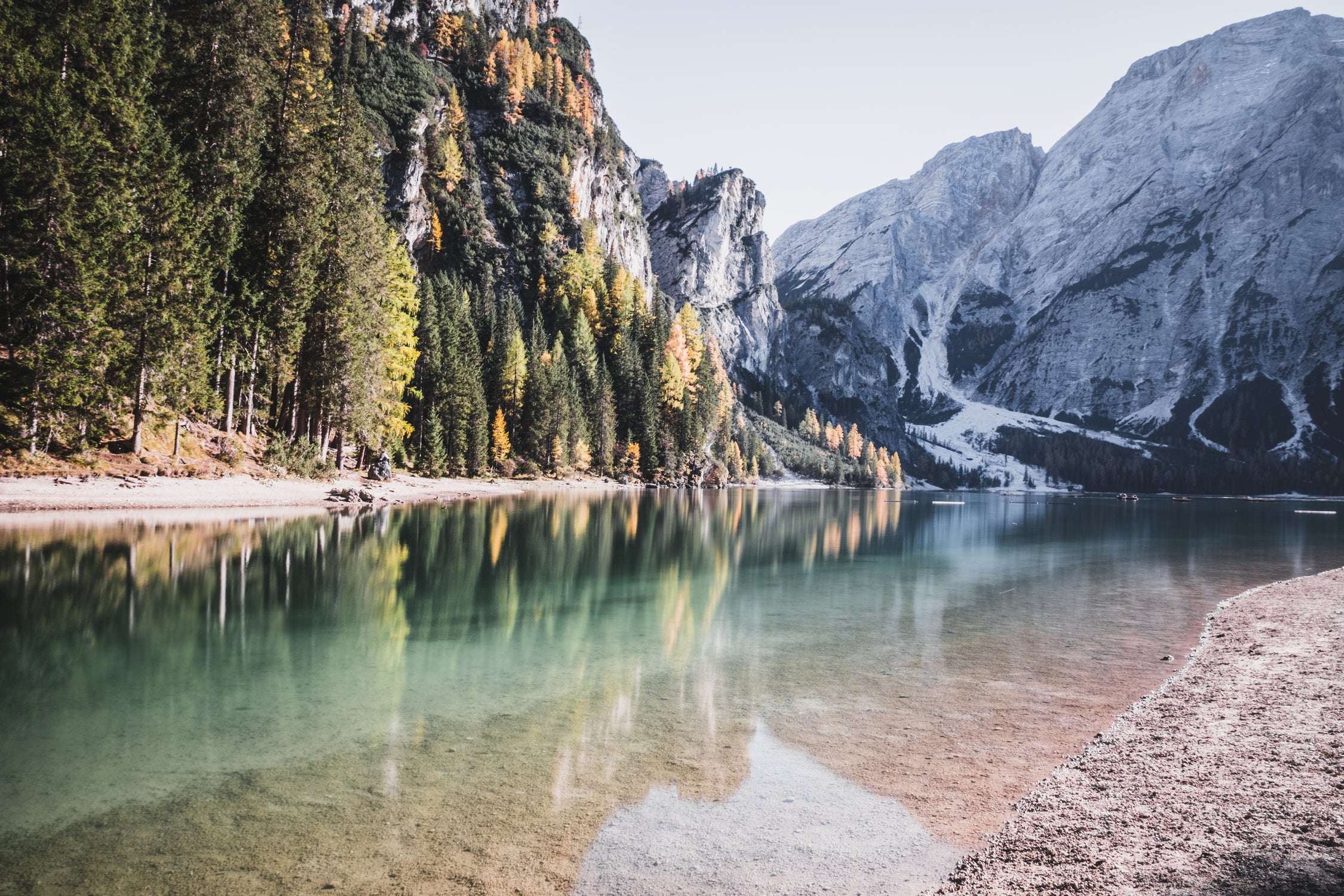 Lake Braies by Luca Cremasco on GIANT ART - green photo manipulation