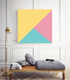 Modern Yellow and Blue Abstract by Rizwana khan on GIANT ART - yellow vector illustration